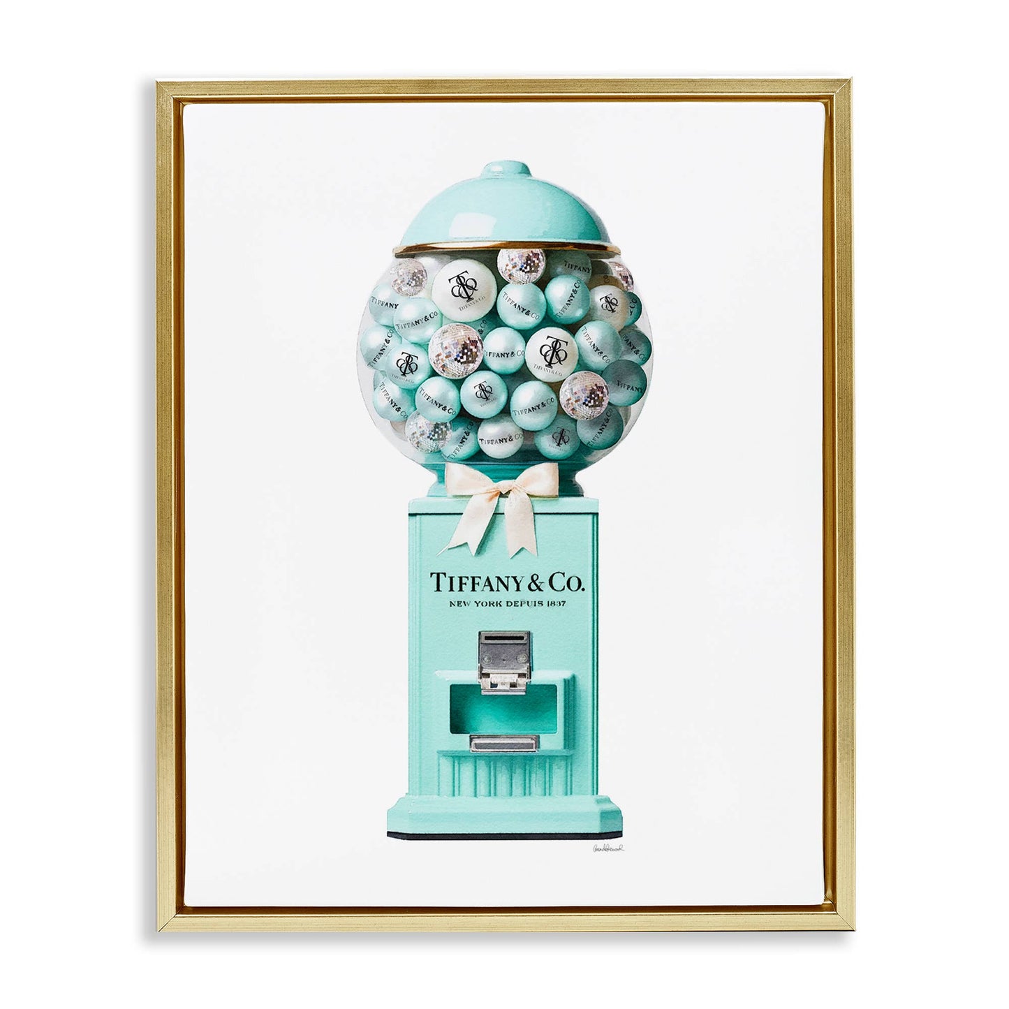 Turquoise Fashion Candy - Framed Wall Art