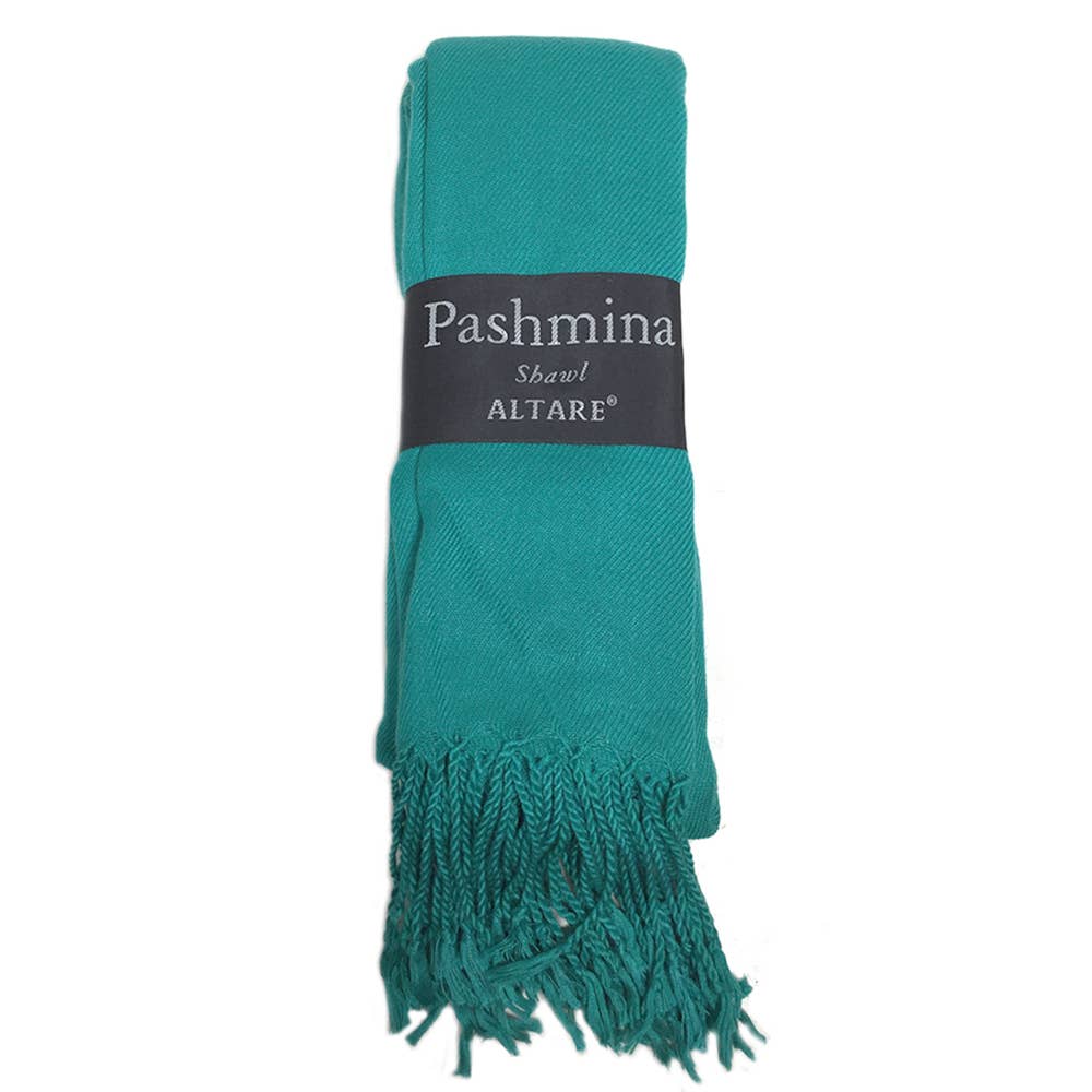 VISCOSE FRINGED PASHMINA SCARF SHAWL, 9129 AL