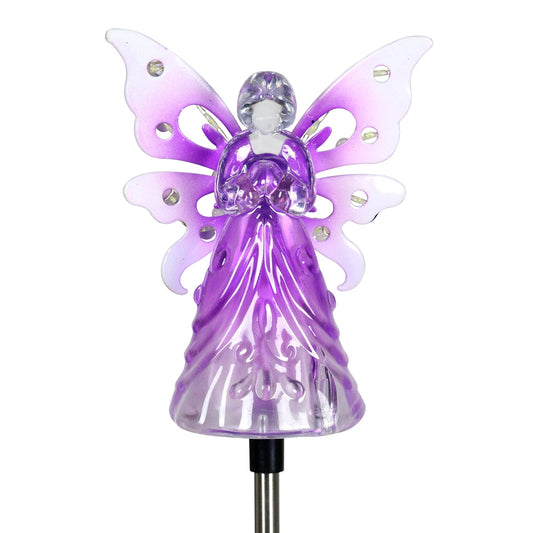 Solar Acrylic Purple Angel Stake