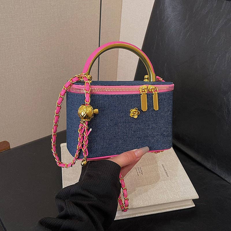Chanel Style Box Shoulder Handbag Crossbody