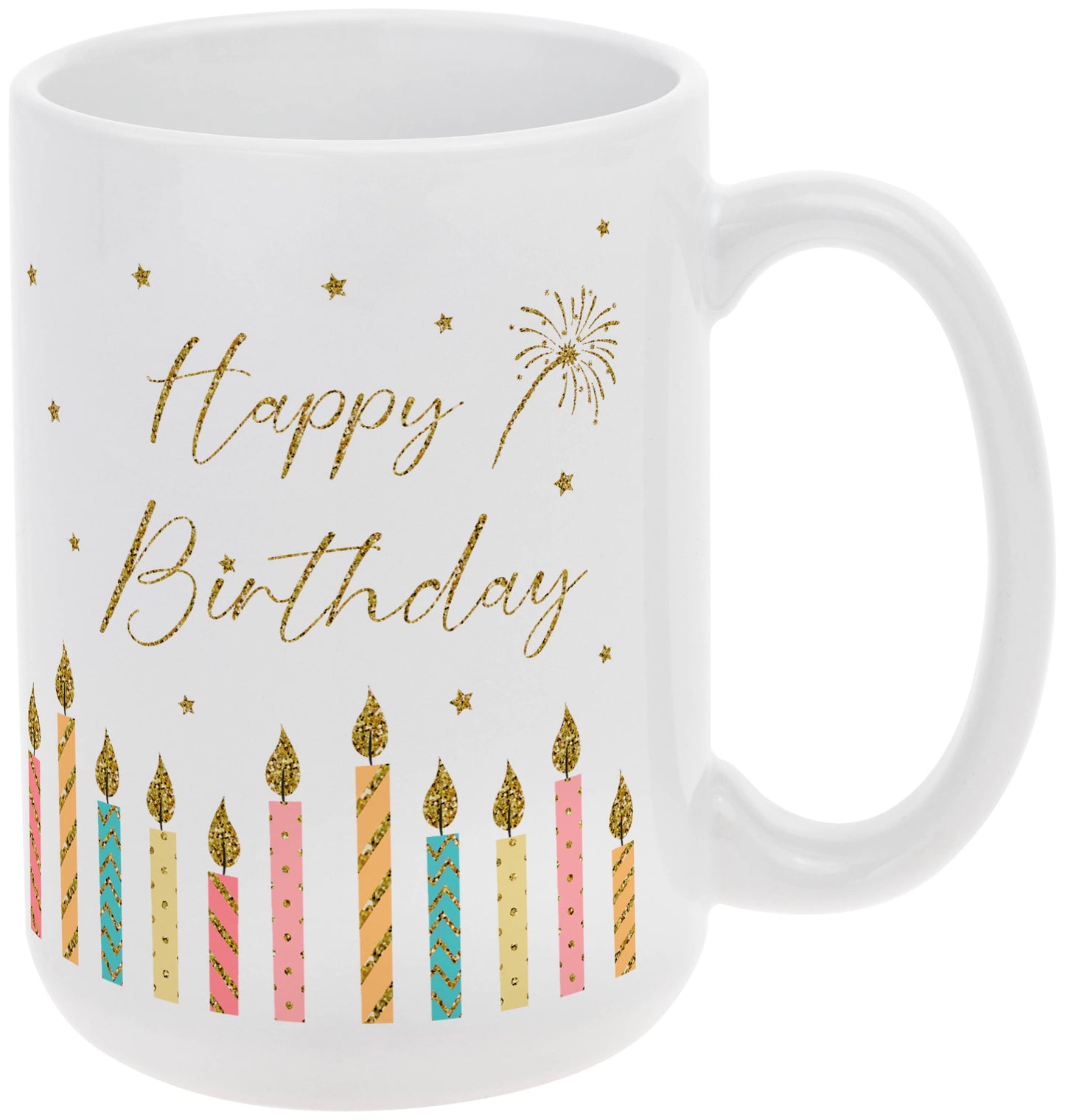 Happy Candles 15 Oz Ceramic Mug