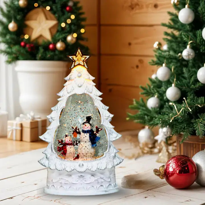 Christmas Musical Lighted Water Glitter Snow Globe Lamp