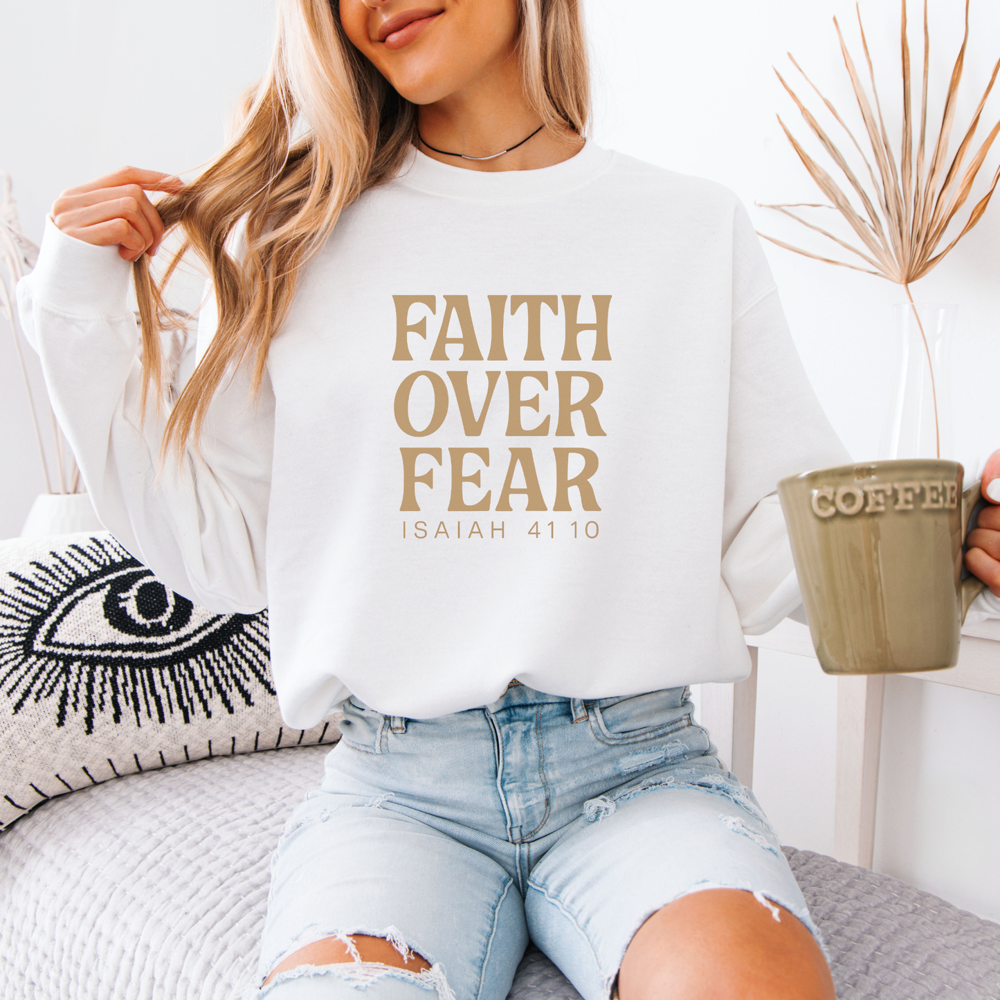 Faith Over Fear Crewneck Sweatshirt