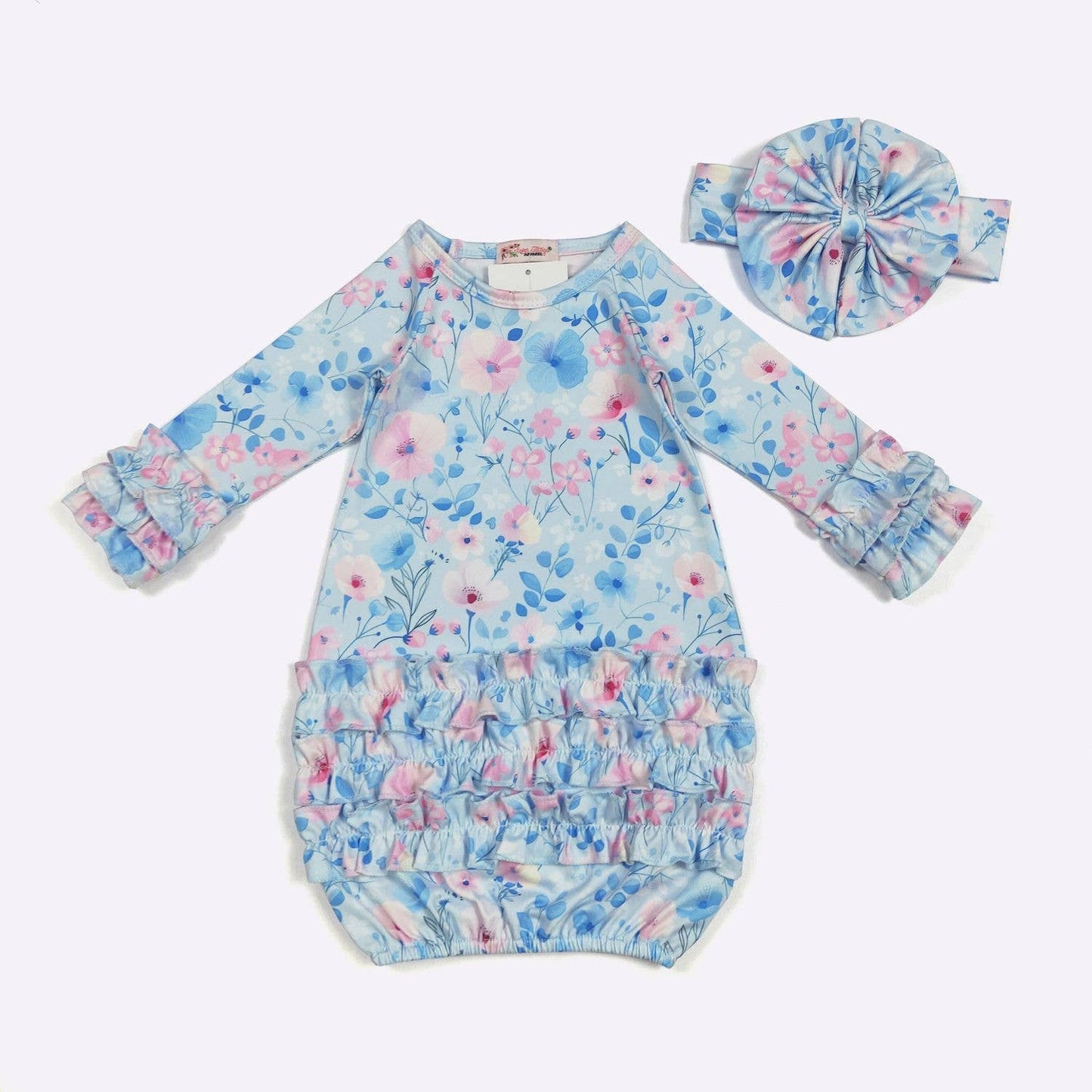 Winter Blues Baby Gown
