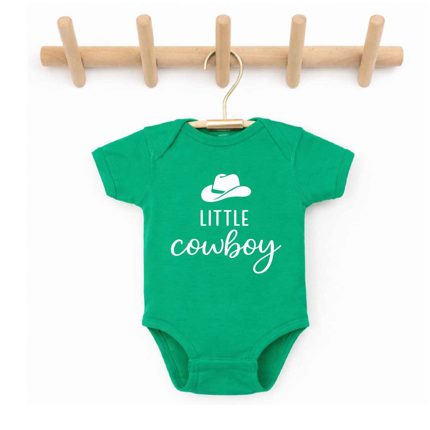 Little Cowboy Baby Bodysuit, Western Onesie