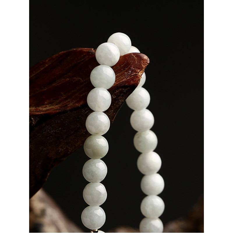 National Jade Beads&Flower Handmade Bracelet