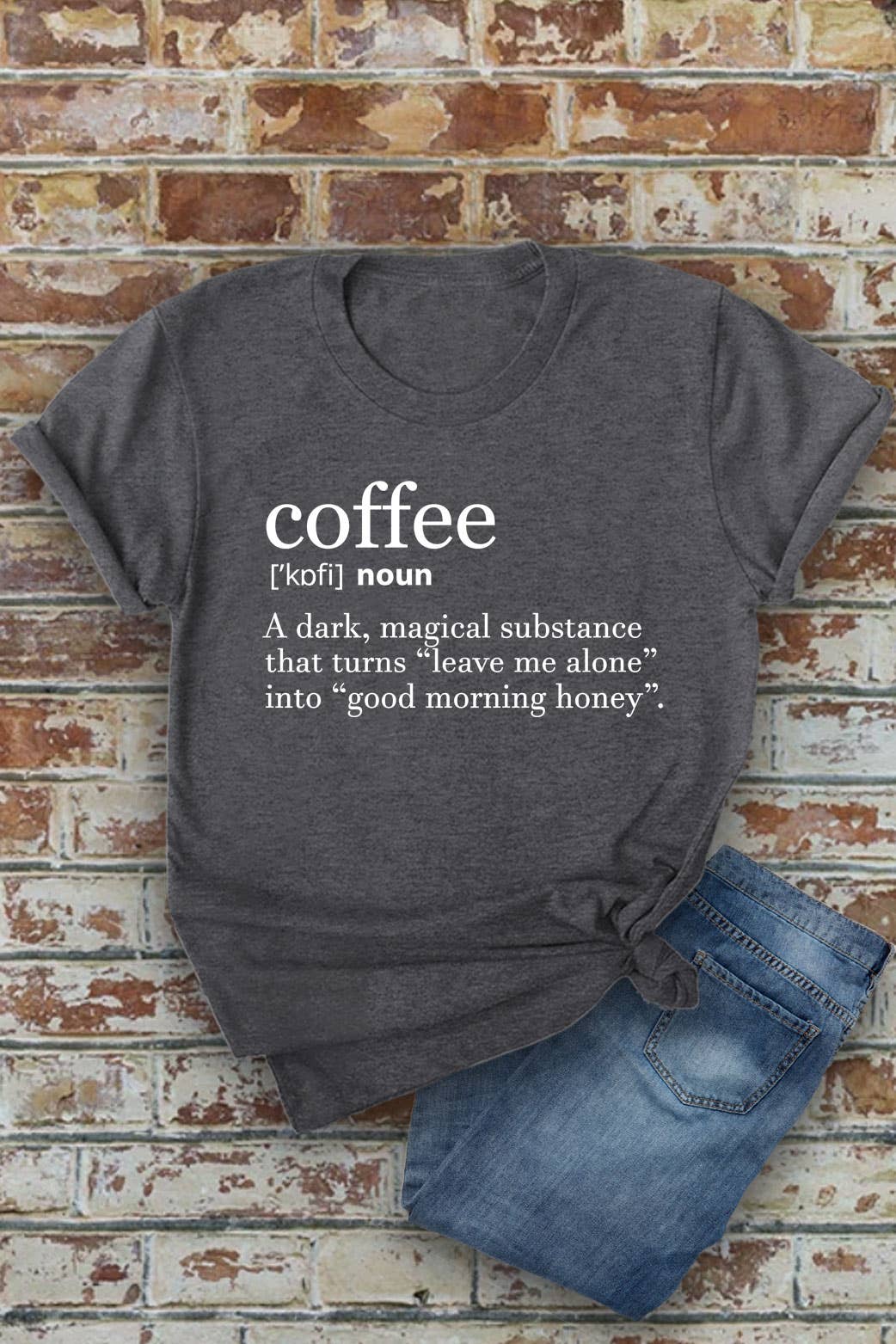 Coffee Definition, Unisex Round Neck T-Shirt