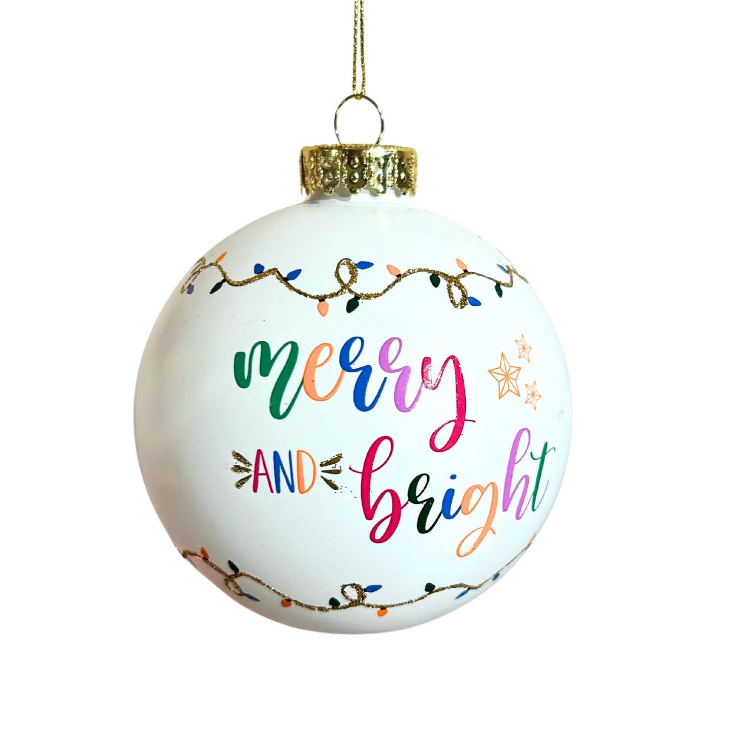Merry&Bright Christmas  Ornament 4"