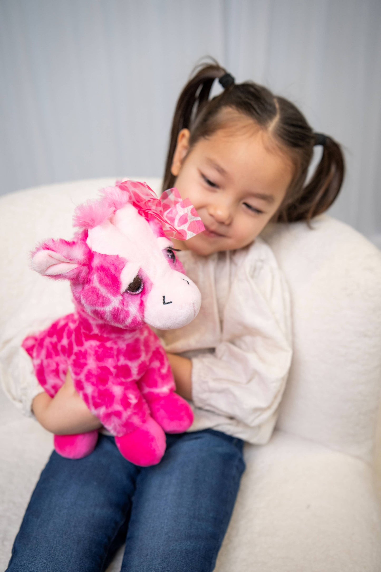 12" (30cm Lash'z Giraffe Pink Stuffed Animal