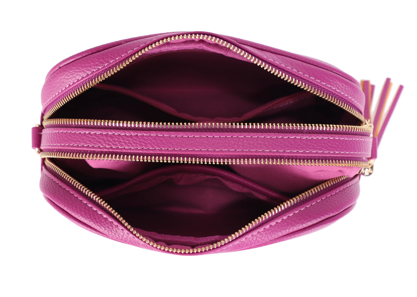 Yanira Double Compartment Crossbody Bag With Tassle
