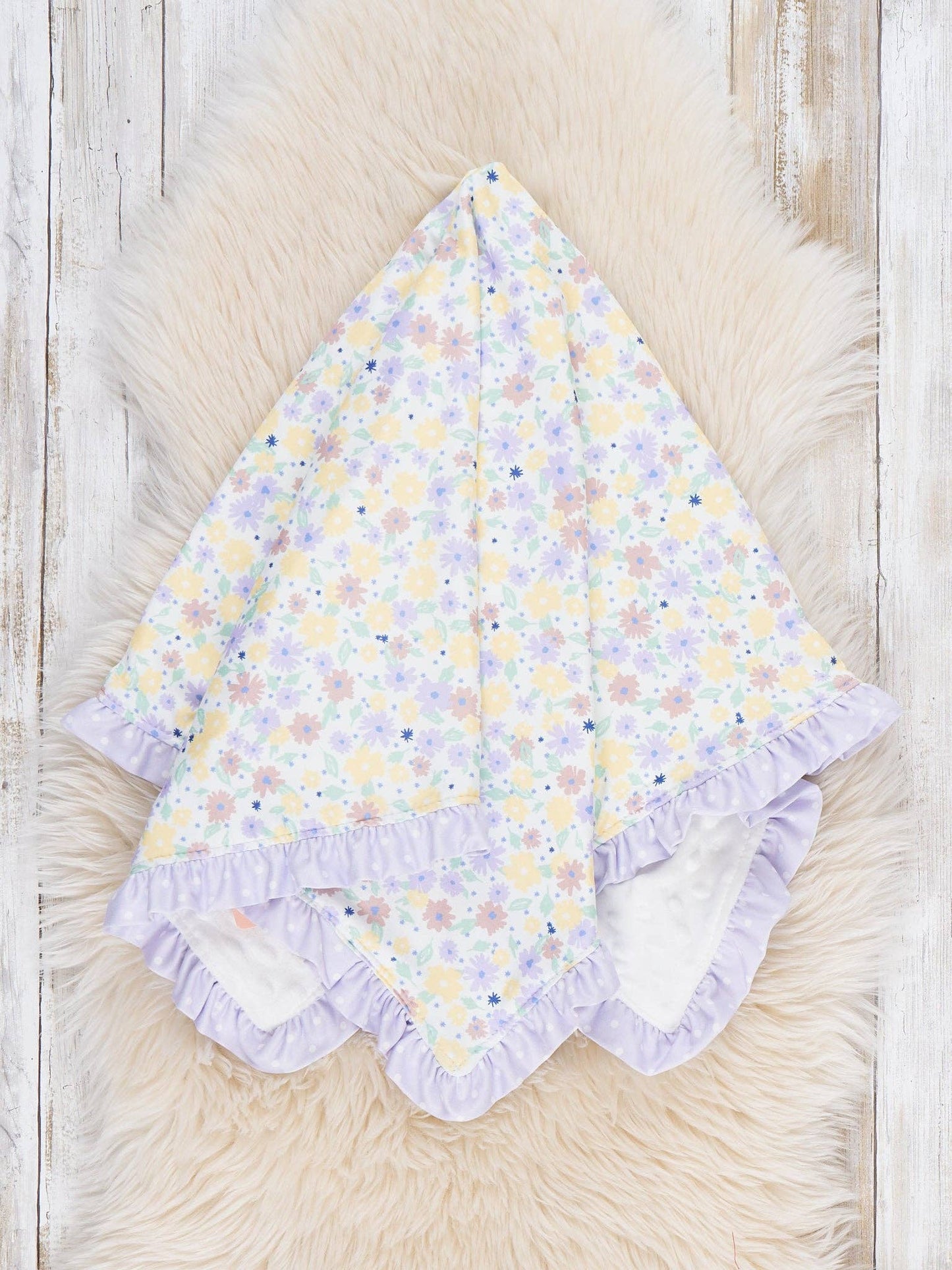 Garden Naps Ruffle Blanket