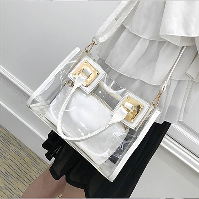 Clear Stadium Bag PVC Handbag Crossbody