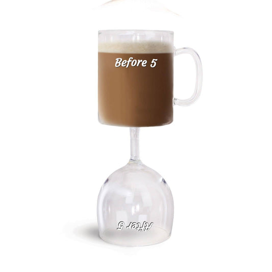 The Before & After 5 Coffee & Wine Glass