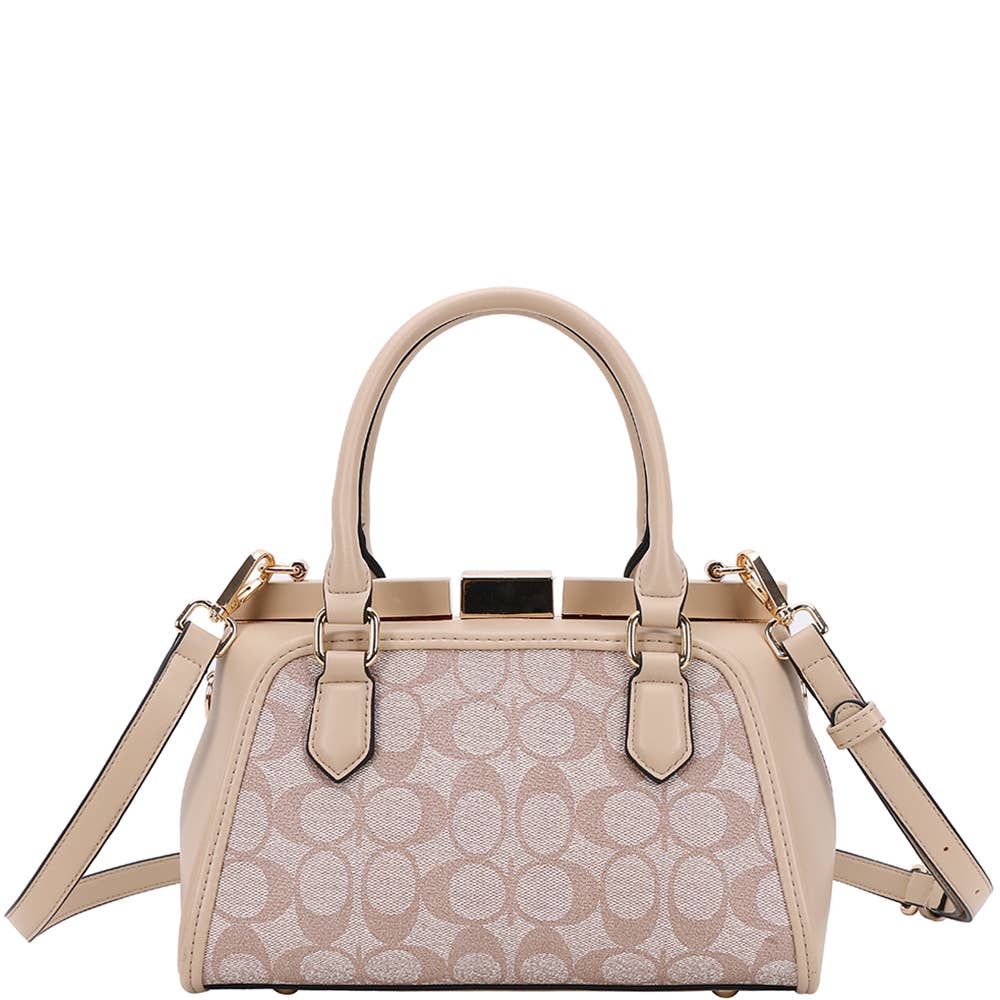 Fashion Oval Pattern Handle Satchel XFT-1291
