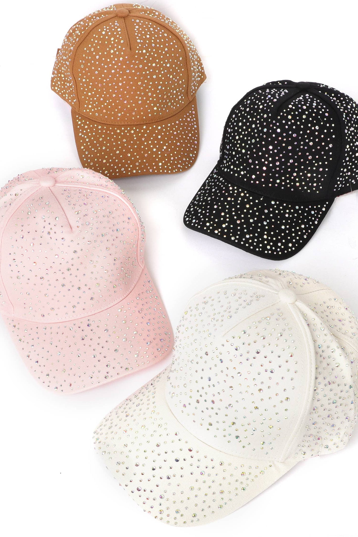 Jeweled Crystal Rhinestone Studded Baseball Cap