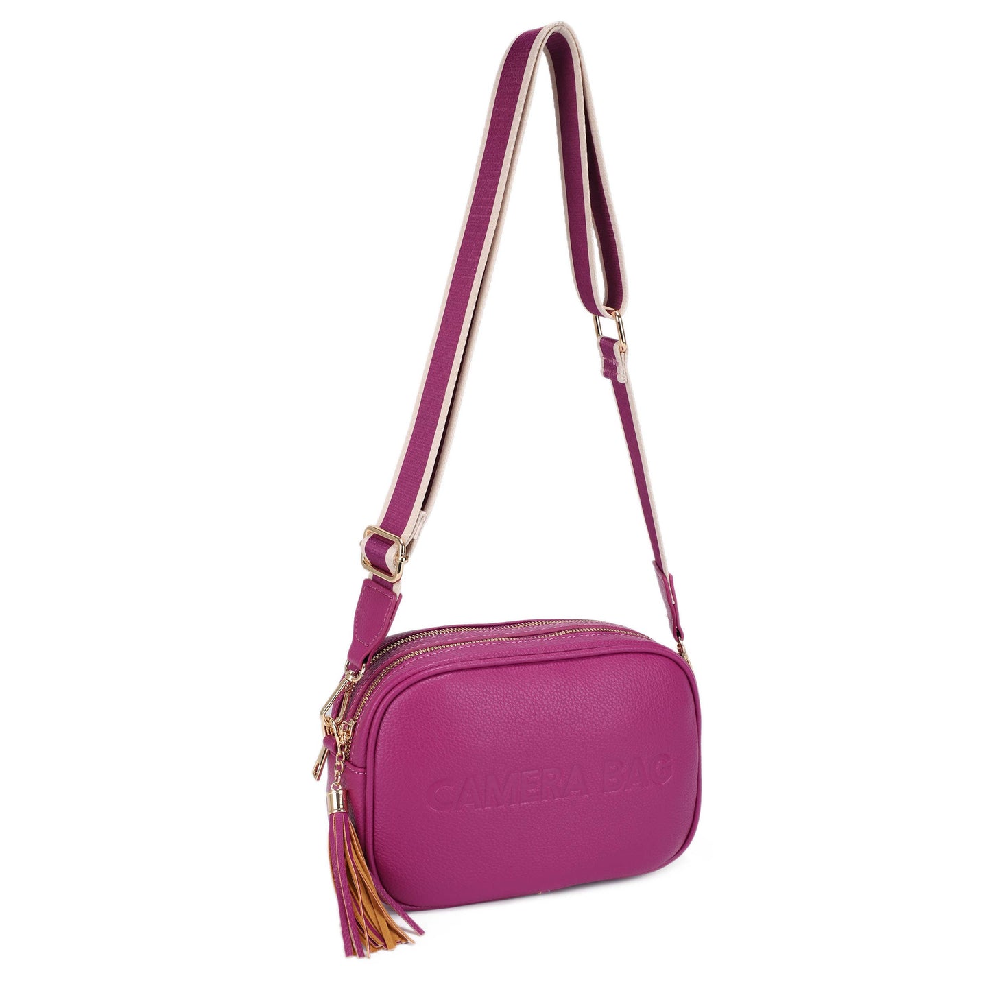 Yanira Double Compartment Crossbody Bag With Tassle