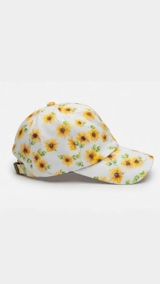 RAVEbandz Printed Baseball Cap - Sunflowers