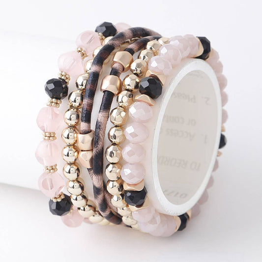Multi Bead N Crystal Bracelets