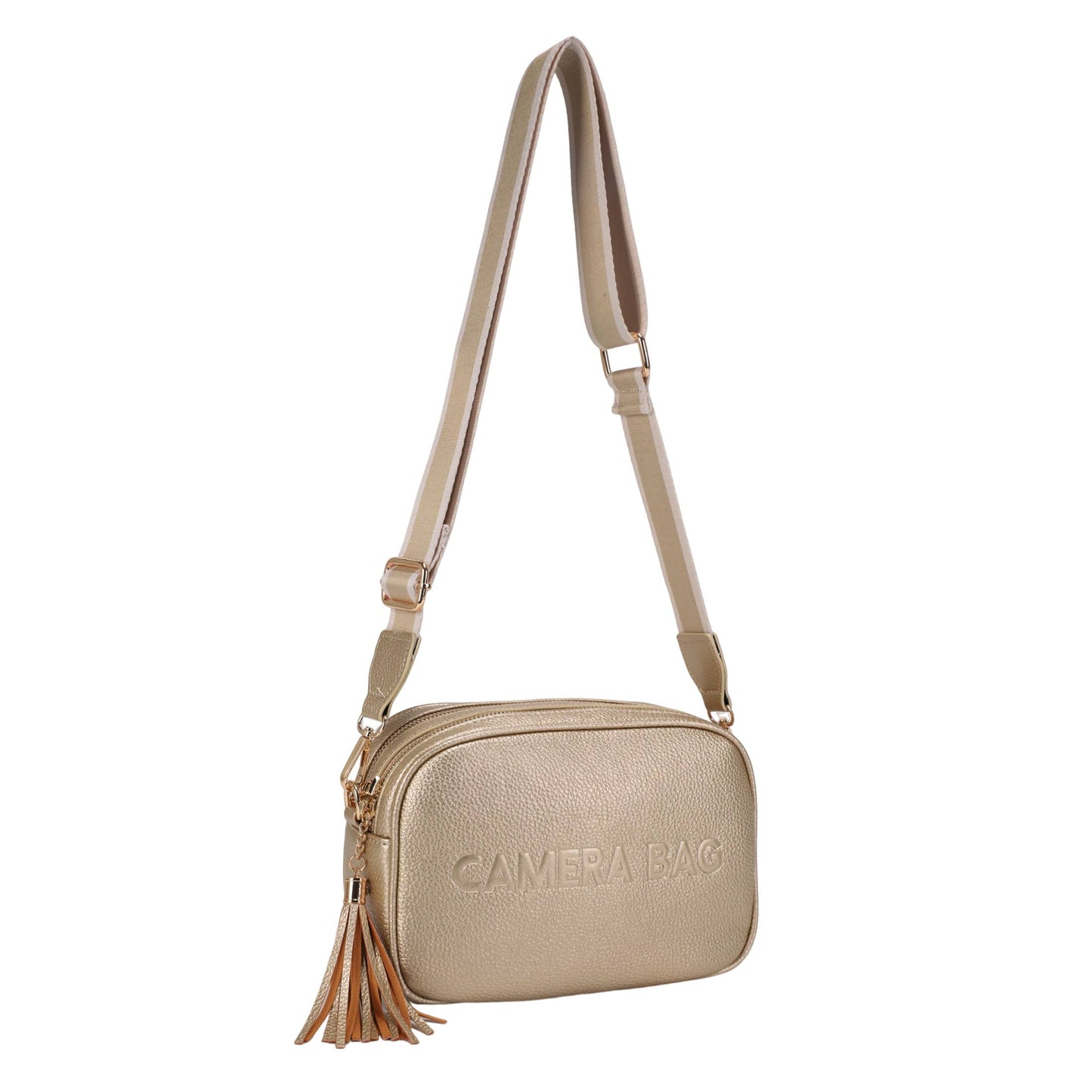 Yanira Double Compartment Crossbody Bag With Tassle