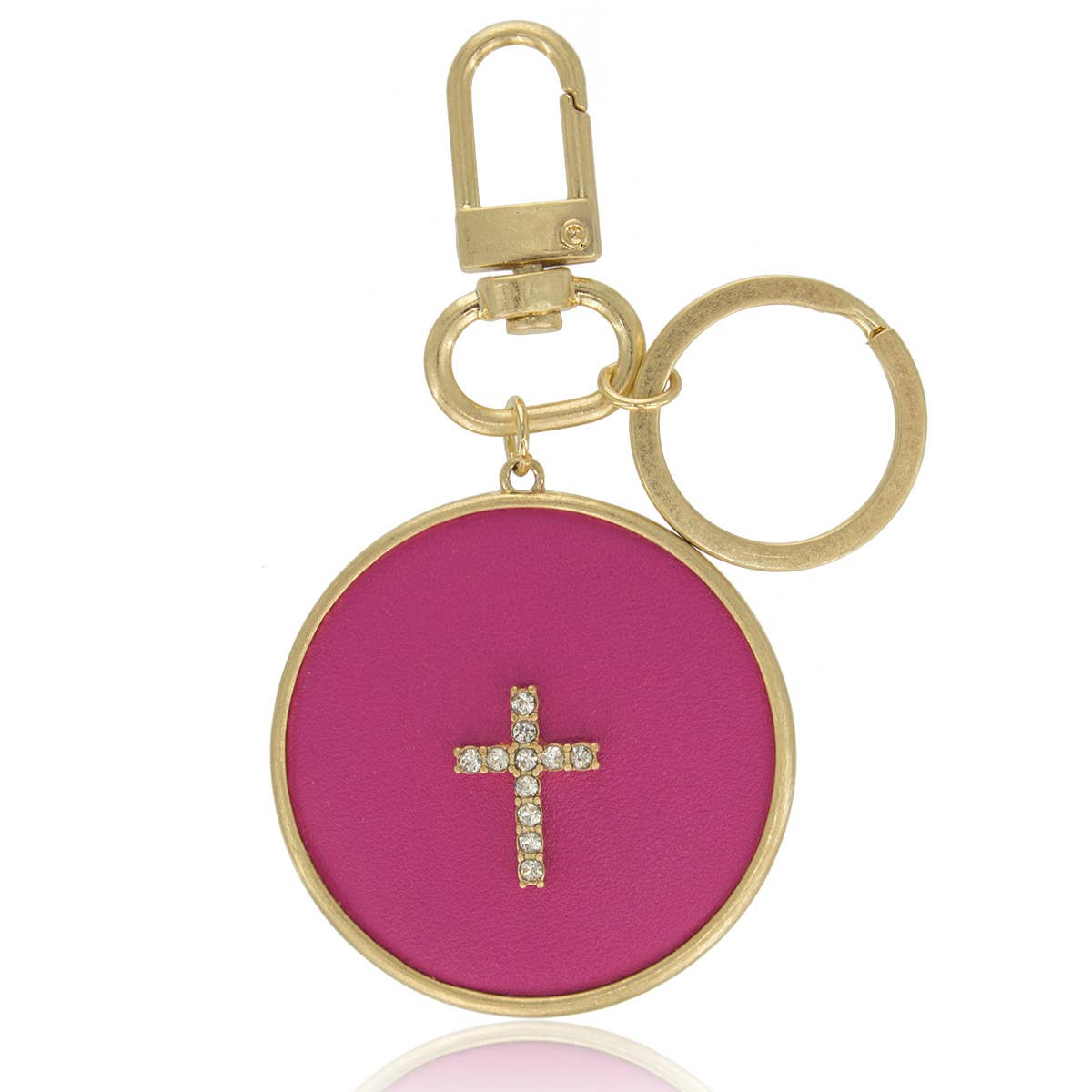 Cross Circle Leather, Keyring, Keychain, Phone Accessories