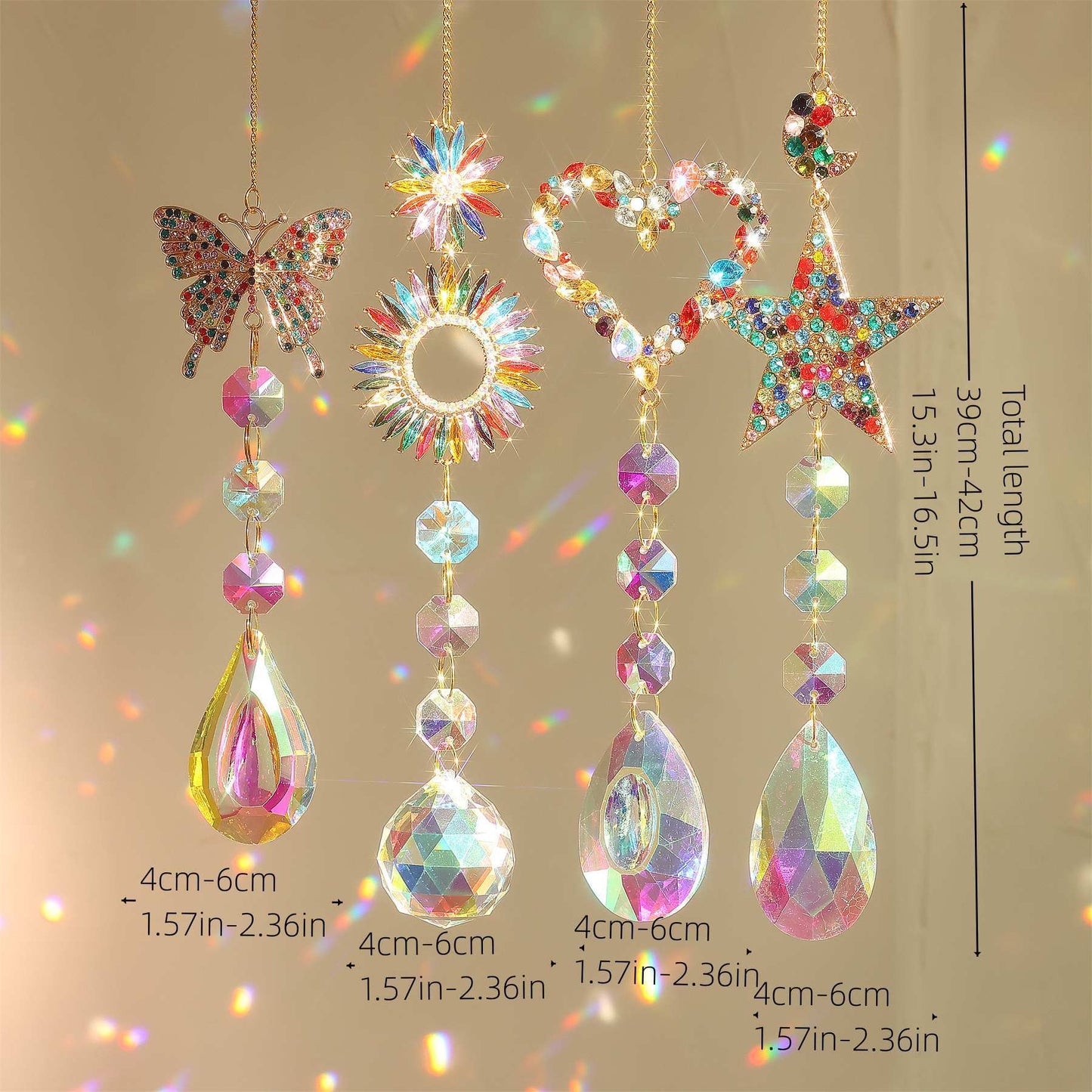 Colorful Crystal Suncatcher Hanging DPH1923
