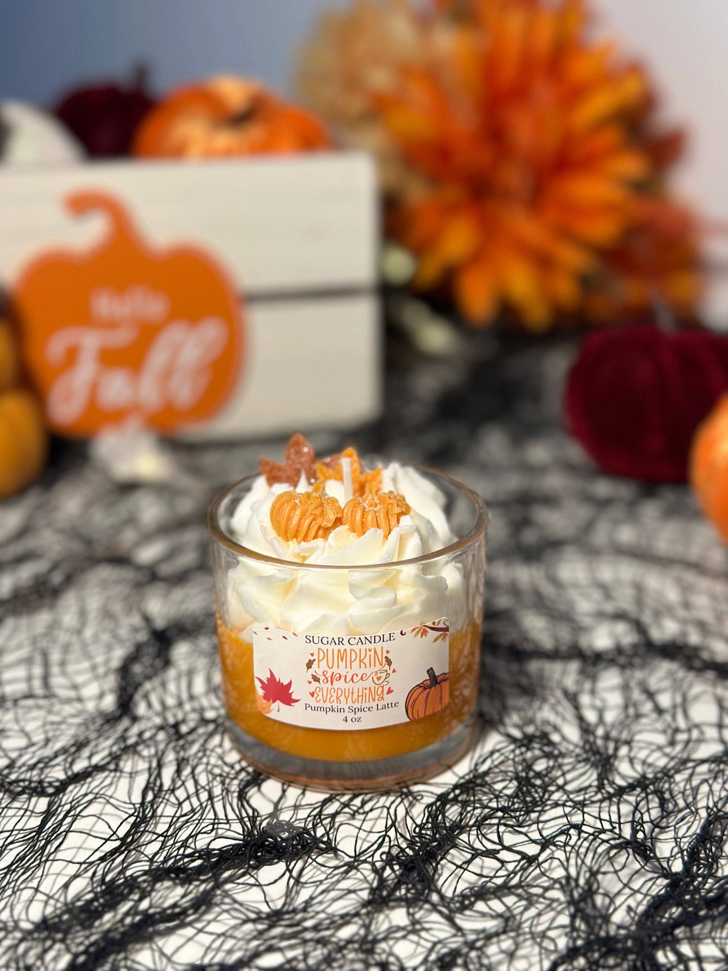 Pumpkin Spice Latte Candle – pumpkin scented fall candle