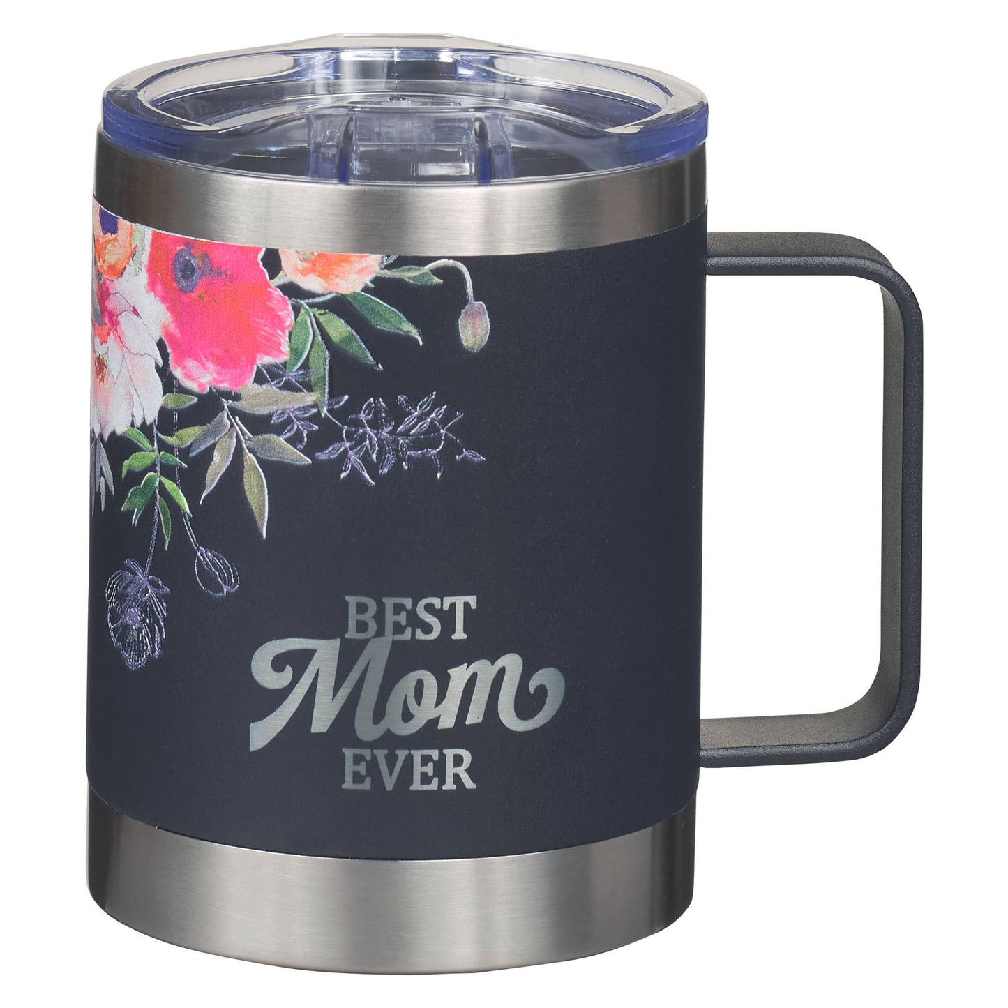 Best Mom Ever Navy Camp-style Stainless Steel Travel Tumbler