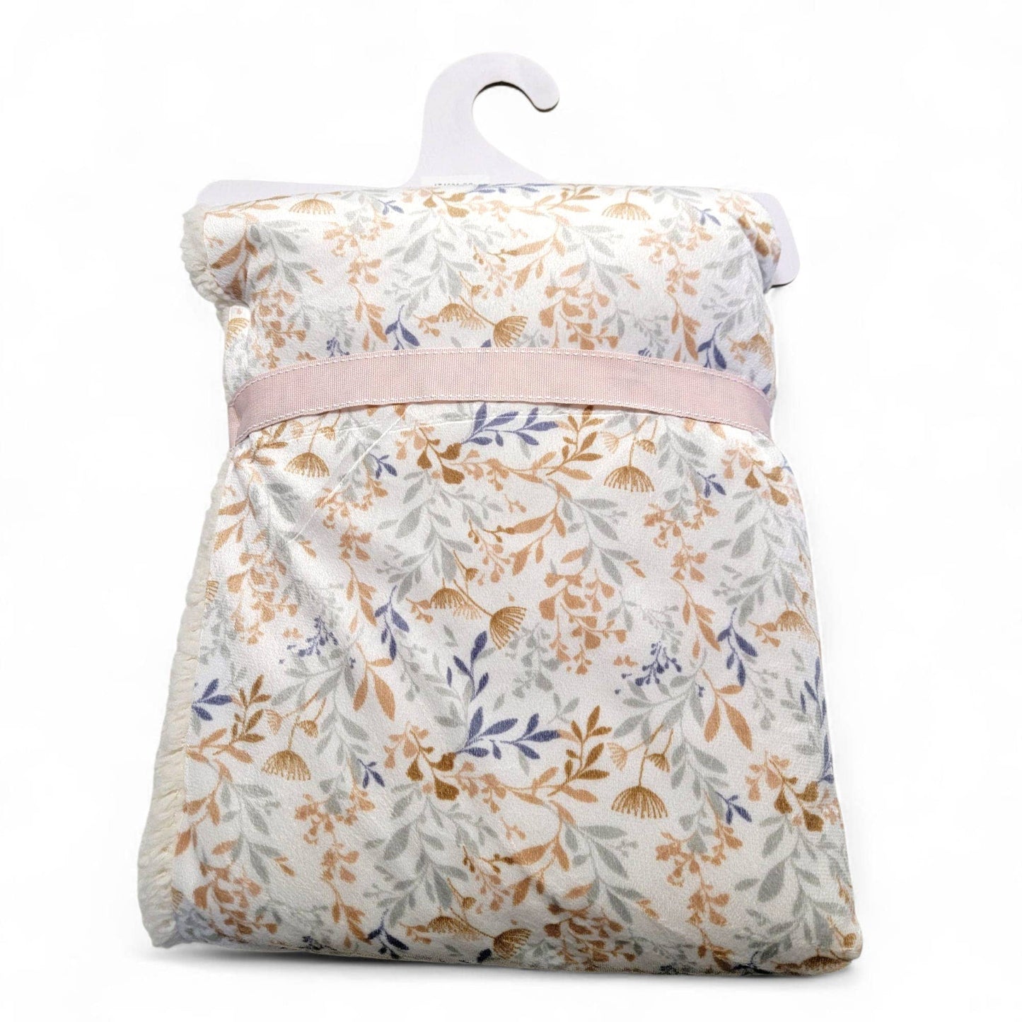 30" x 40" Floral Sherpa Baby Blanket with Hanger