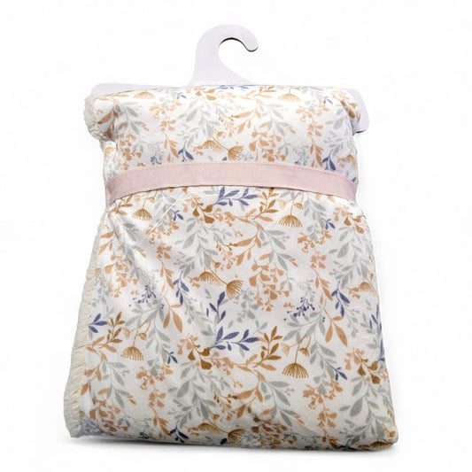 30" x 40" Floral Sherpa Baby Blanket with Hanger