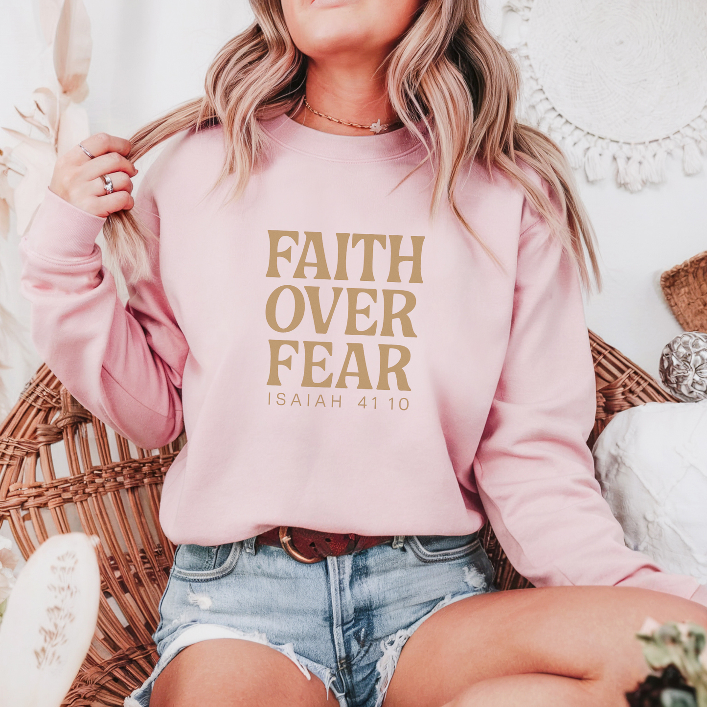 Faith Over Fear Crewneck Sweatshirt