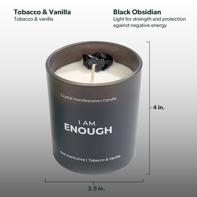Jill Zarin Crystal Manifestation Candle – 10 oz x 3, Mantra