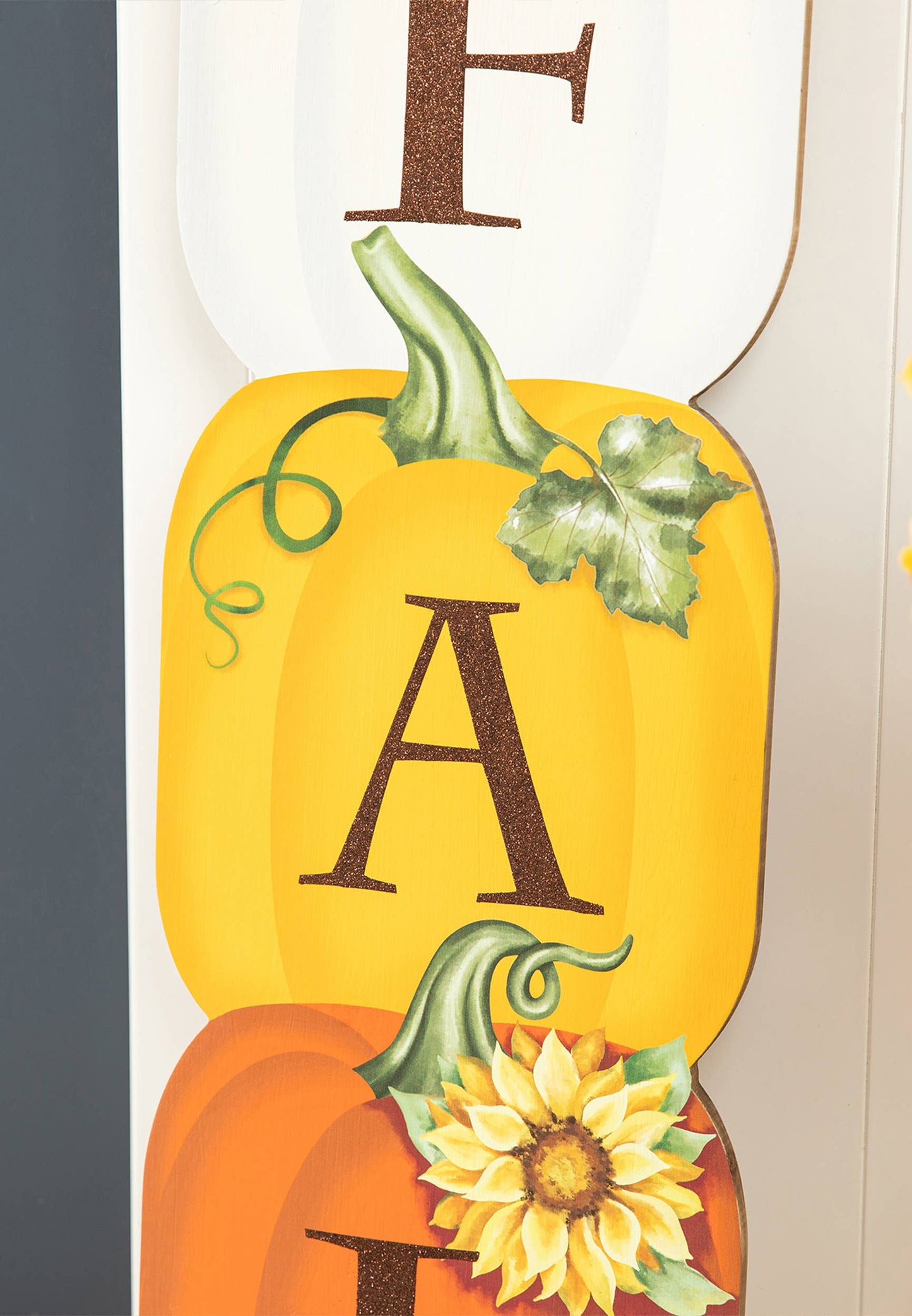 42"H Fall Wood Stacked Pumpkin Porch Decor