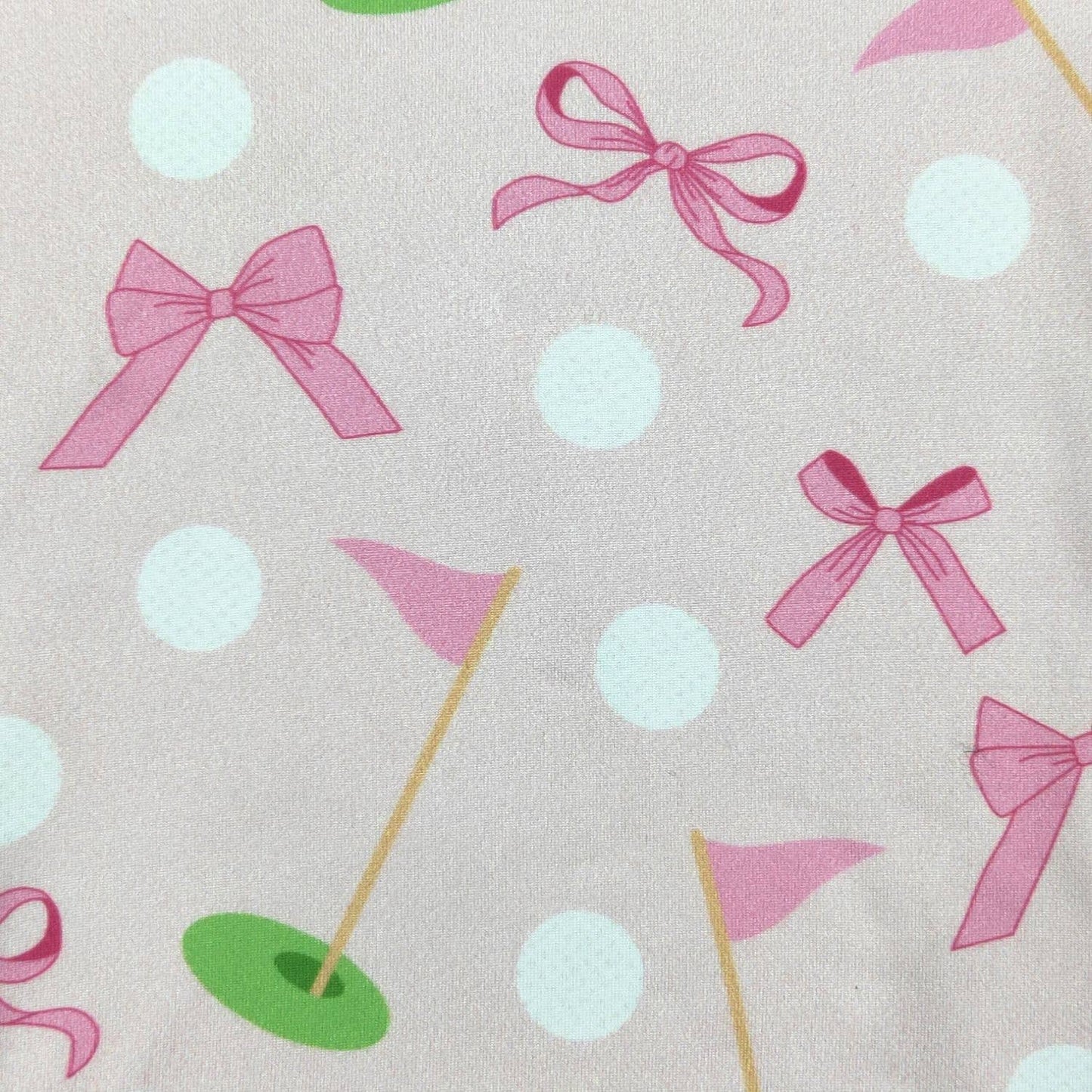 Preppy Pink Golf Baby Romper