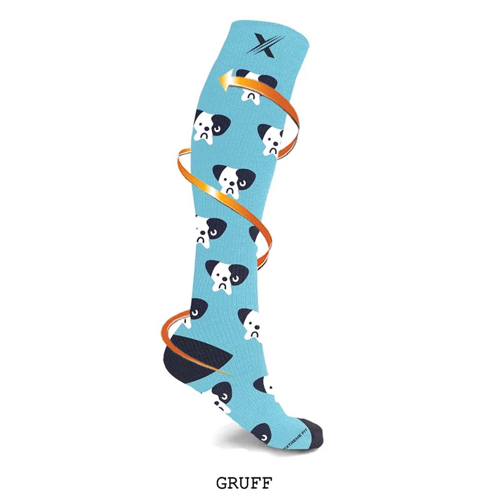 LAZY WEEKEND COMPRESSION SOCKS COLLECTION - 3 ASST STYLES