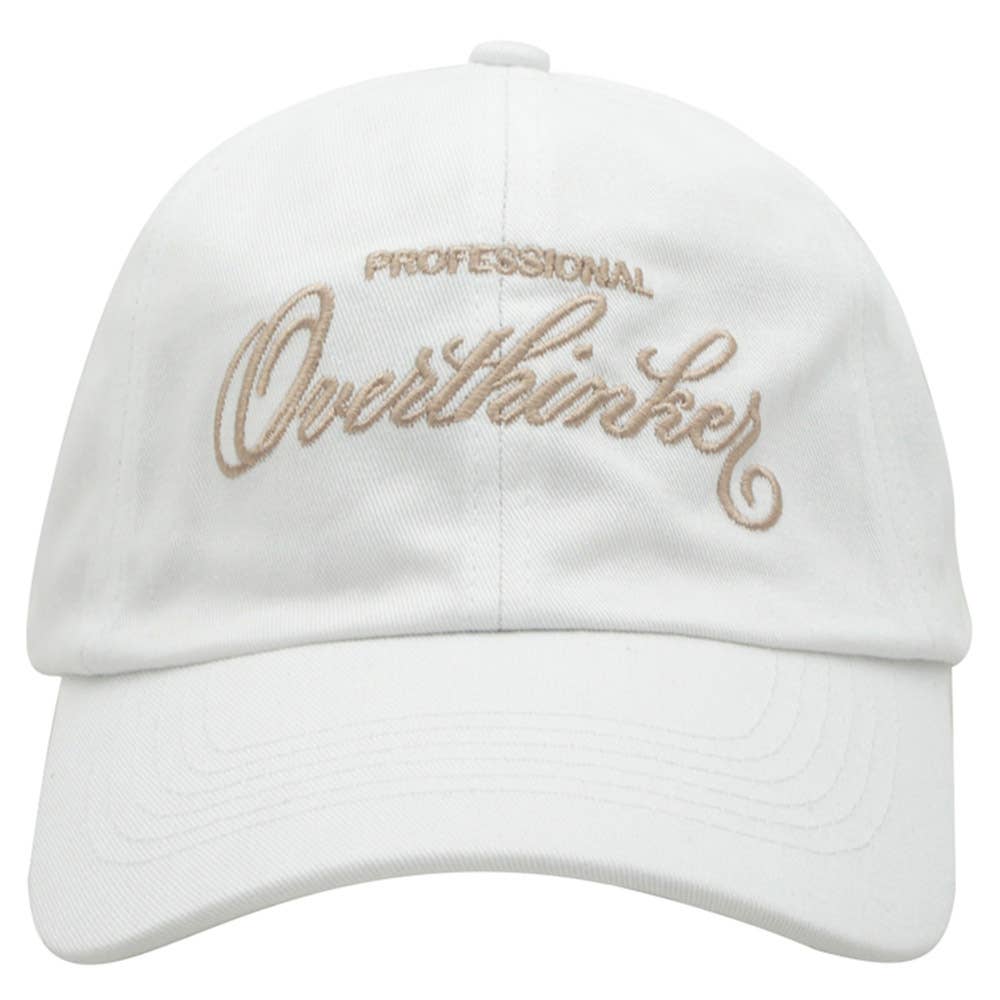 PROFESSIONAL OVERTHINKER COTTON BASEBALL CAP, IHT 72560CP