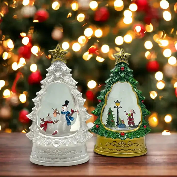 Christmas Musical Lighted Water Glitter Snow Globe Lamp