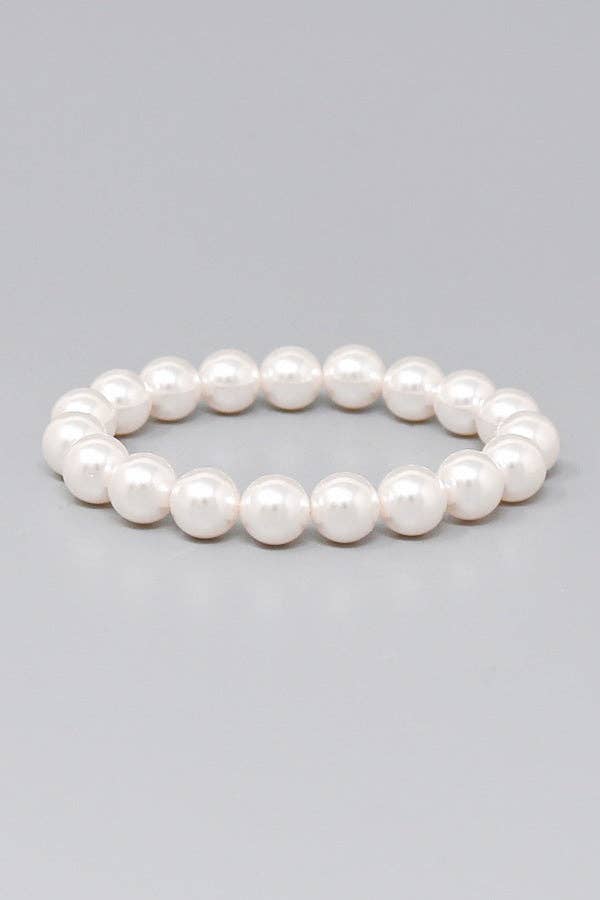 10 MM Swarovski Pearl Beaded Bracelet