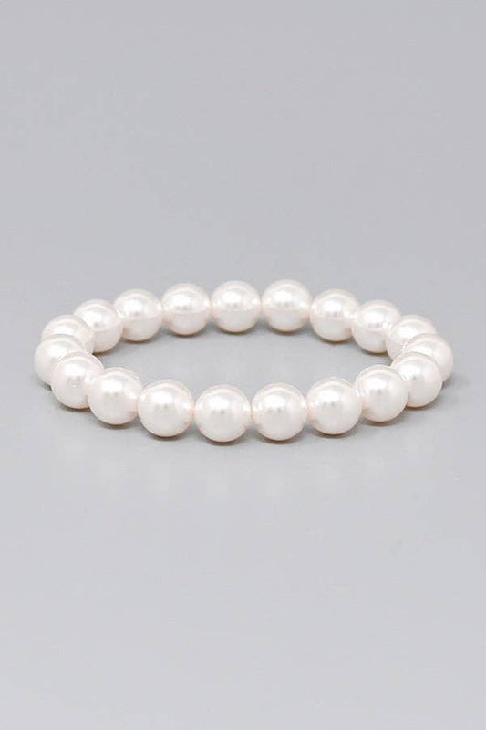 10 MM Swarovski Pearl Beaded Bracelet