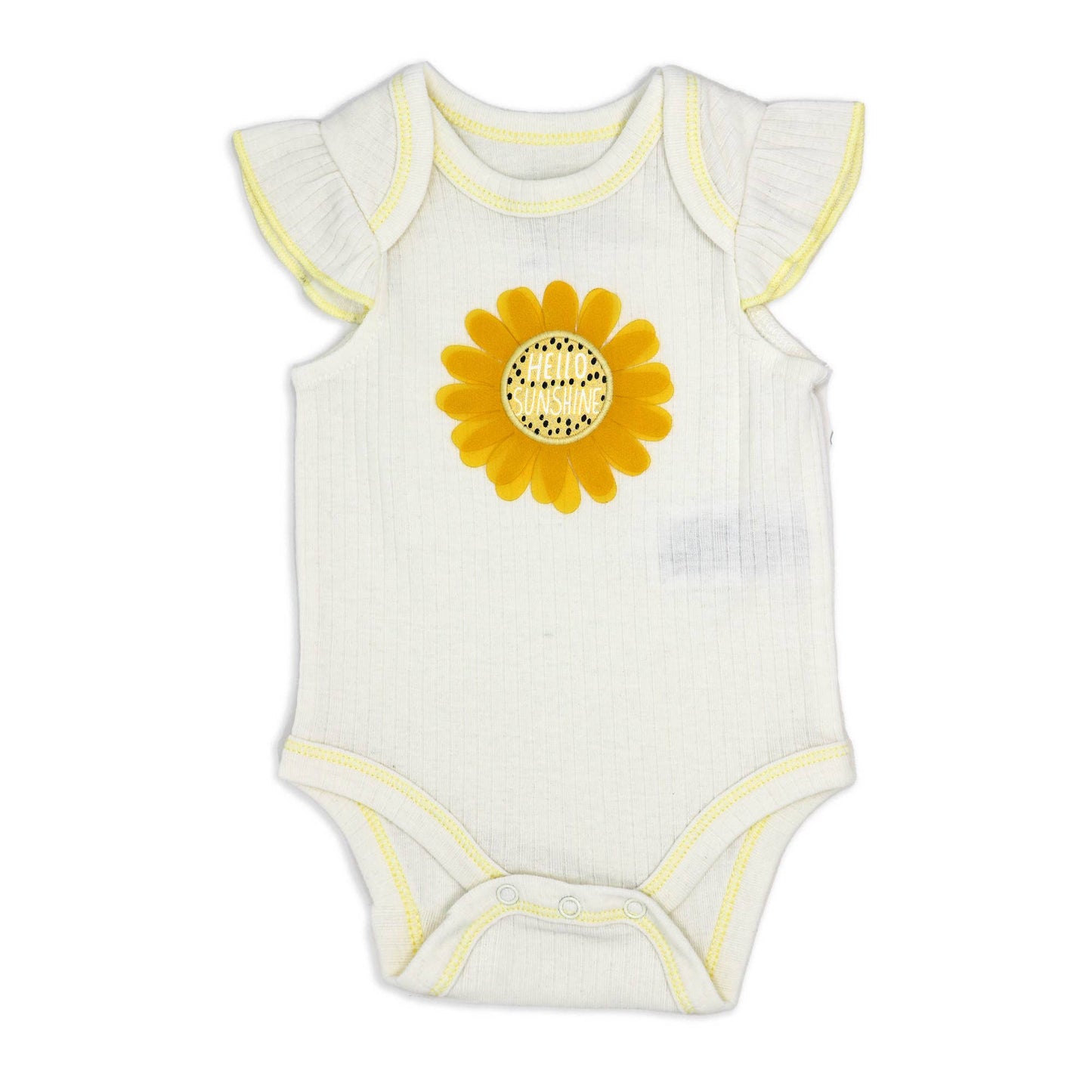 Girls 3 Piece Footed Set: Sunshine