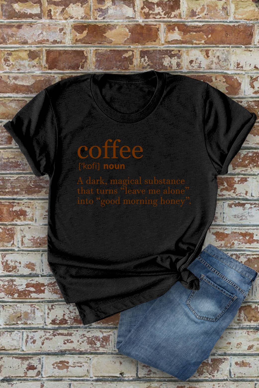 Coffee Definition, Unisex Round Neck T-Shirt
