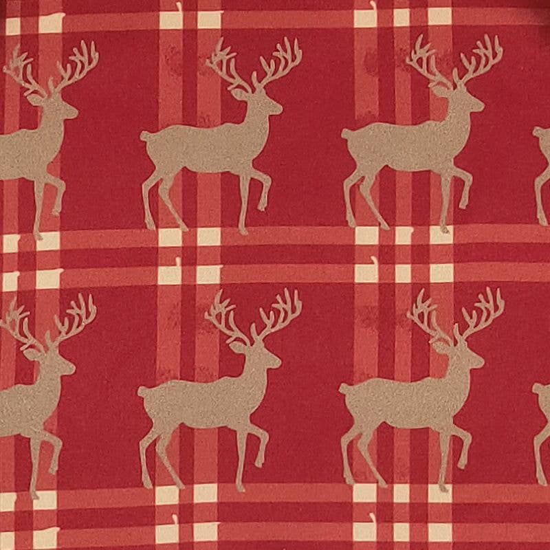 Tartan Deer Blanket