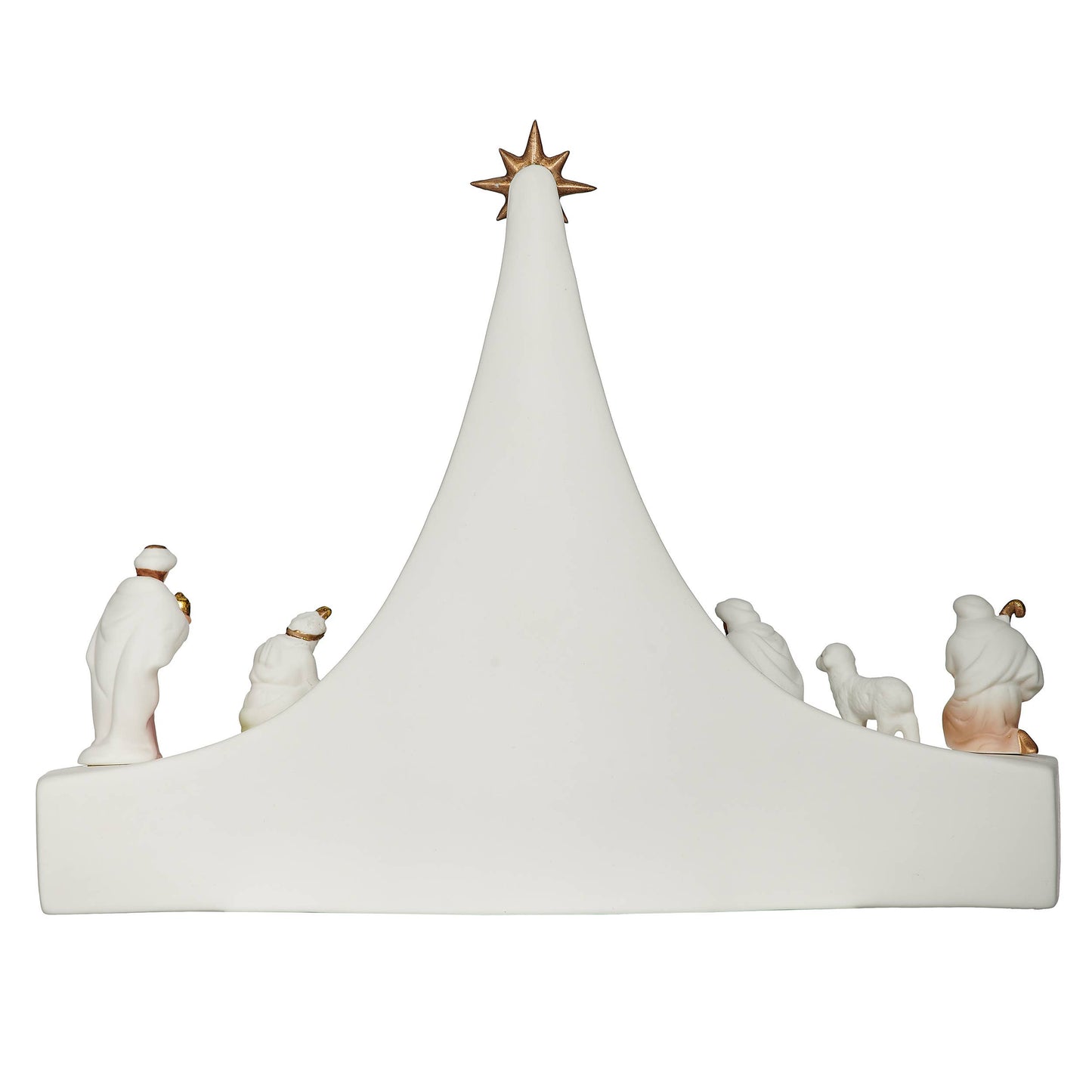 7.25"H LED Porcelain Nativity Scene Display