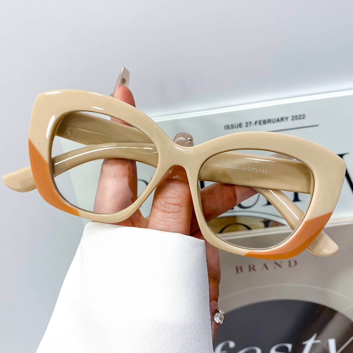 Fashion Cat Eye Leopard Print Retro Flat Eyeglasses