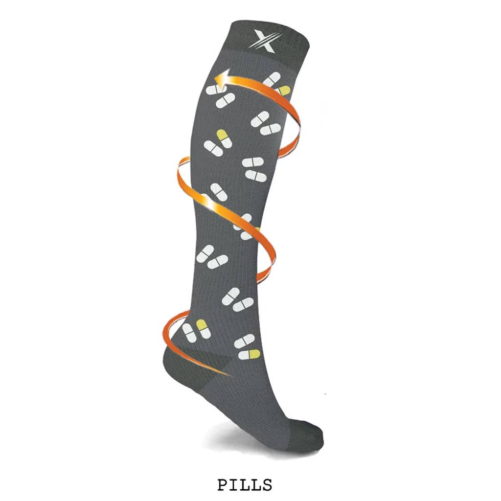 MEDICINE 101 COMPRESSION SOCKS - 3 ASST STYLES