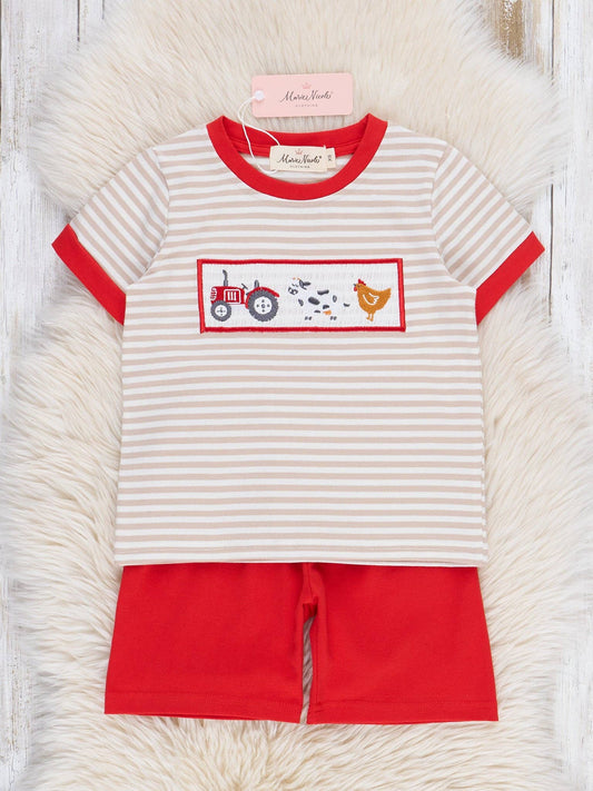 Farm Friends Smocked Outfit