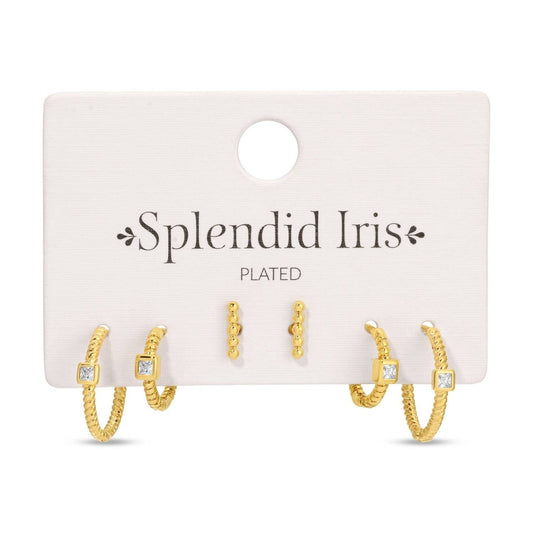 Combo 3 - Twisted Hoops and Stud Set