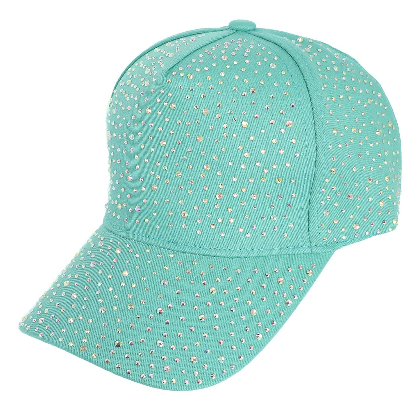 Jeweled Crystal Rhinestone Studded Baseball Cap