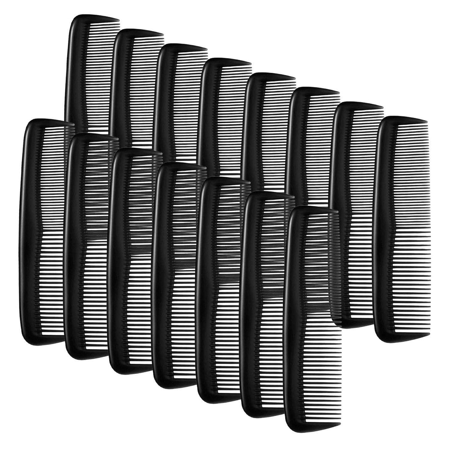 Unbreakable Pocket Combs Hair Care - (Black) Pack of 15