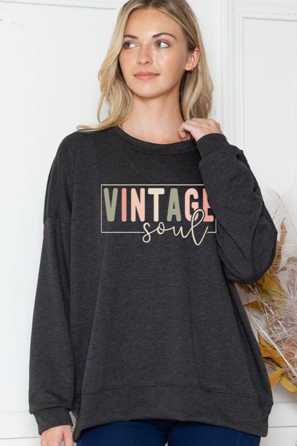 SWEATSHIRT VINTAGE SOUL PRINT