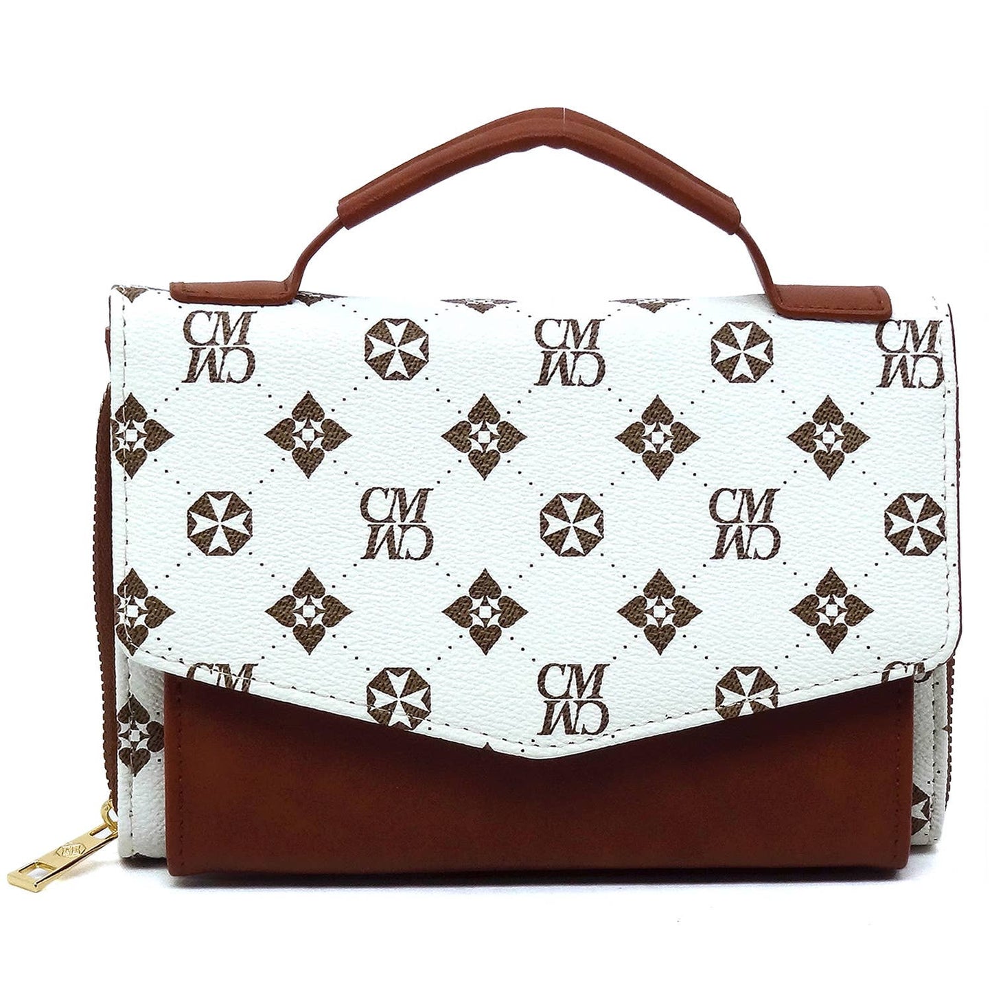 CM088 CM Monogram Envelope Flap Crossbody Bag